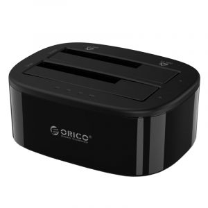 Orico 2 Bay 2.5" / 3.5" USB3.0 HDD|SSD Standalone Clone Dock - Black